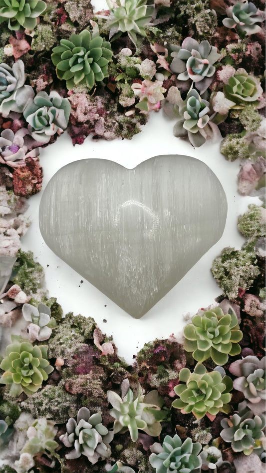 Selenite Heart